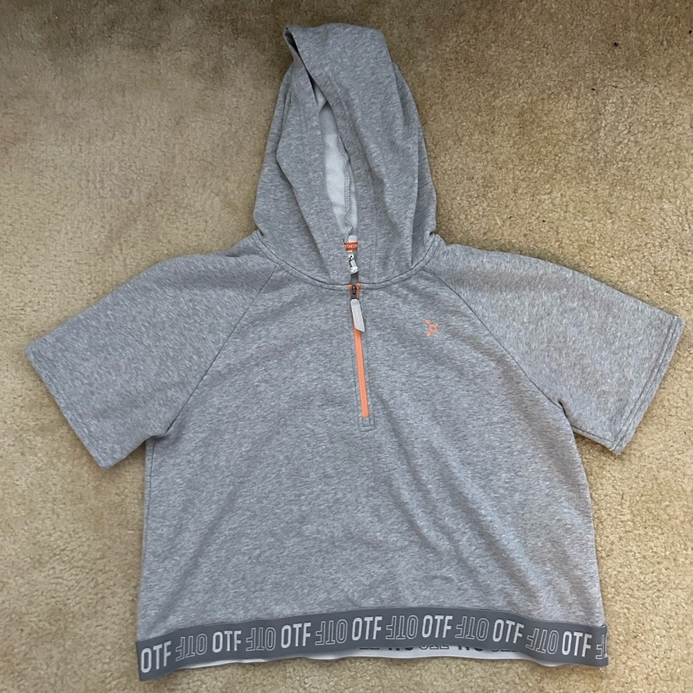 Orangetheory Cropped Quarter Zip Hoodie